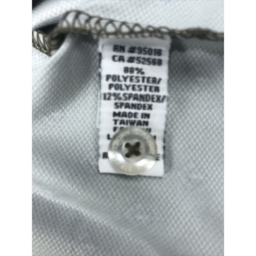 Straight Down Shirt M Performance Polo Golf All Over Print -Olive Green - Picture 10 of 12